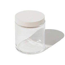 soil Diatomaceous Earth Food Container, Glass, White