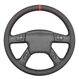 MEWANT Steering Wheel Cover for Chevy Silverado 1500/2500 / 3500 2003-2006 / Silverado 1500 2500HD 3500 Classic/Trailblazer Hand-Stitched Microfiber Leather Steering Wheel Wrap
