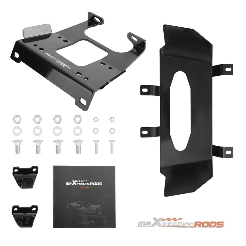 maXpeedingrods Winch Mount Plate for Polaris RZR XP 1000, XP