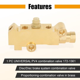 172-1361 PV4 Brake Proportioning Valve Disc/Disc Brake System Combination Valve Universal
