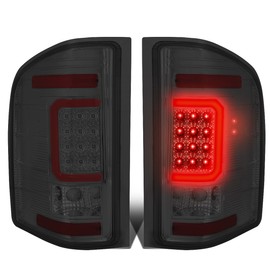 DNA MOTORING TL-CSIL07-LED-RD3D-CH-SM LED 3D Tail Light Assembly Driver & Passenger Side [Compatible with 07-14 Chevy Silverado 1500 2500 HD 3500 HD]