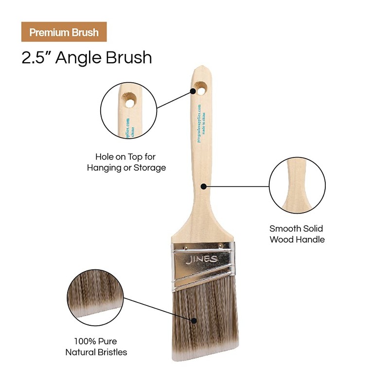Vermeer Paint Brushes - 3-Pack - 2.5" Angle Sash Brushes
