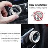 LAIKOU Aluminum Center Console Volume & Tune Knob Cover Sporty
