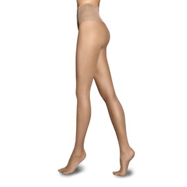 MARILYN Silky Soft Exclusive Luxe Line Pantyhose 15 Denier Made in Europe (3/4, M/L, Tan)