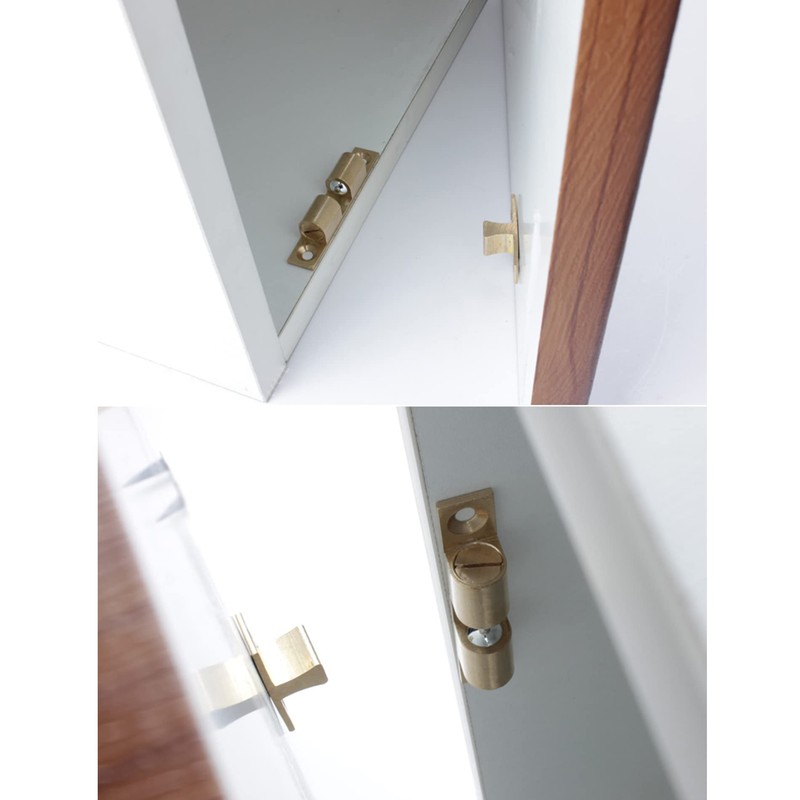 LOOTICH Brass Door Double Ball Tension Catches 42mm for Cabinet