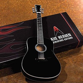 Axe Heaven AC-003 Acoustic Classic Black Finish Miniature Guitar Replica