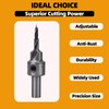 YaaYii Adjustable Multi-Step Countersink for Confirmat Screw Two-Piece Drill Bit