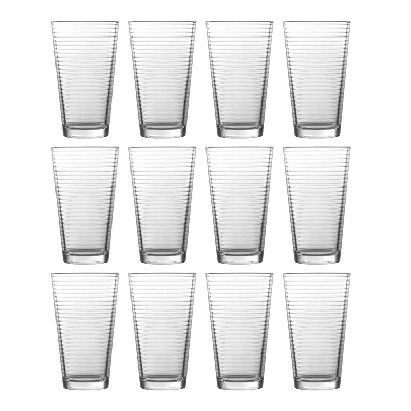 Fortessa Basics Arcade Everyday 12 Pack Set Glassware Kitchen and