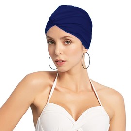 Women Swimming Cap Ear Protection Swim Cap Swimming Hat Ladies Bathing Cap Super Elastic Shower Cap Swim Hat Surfing Cap Water Sports Hat Beanie Cap Chemo Sleep Hat Turban for Long Hair Short Hair