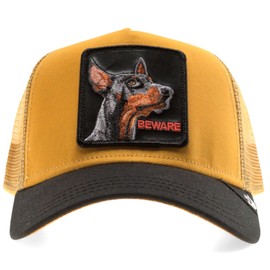 Goorin Bros. Beware 101-1783 Hat with Visor Polyester Blend Black/Yellow One Size, Black/Yellow, One Size