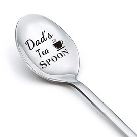 Dad Father Day Gifts Spoon from Daughter Son Dad's Tea Spoons for Daddy Tea Lovers Gifts for Men Birthday Gifts for Dads Daddy from Kids Father Day Gifts for Papa Father Xmas Gift