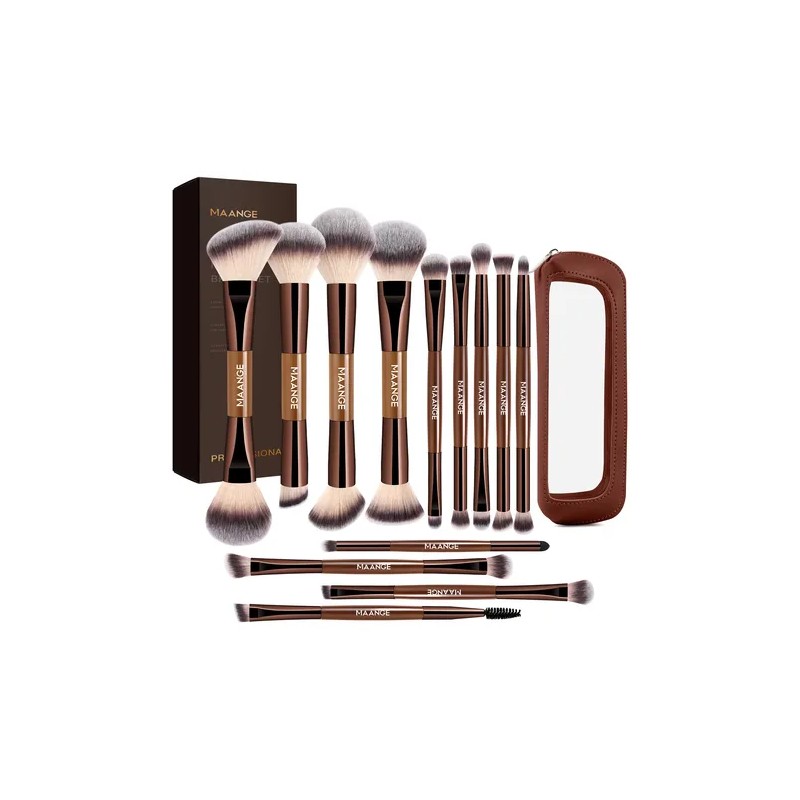 13pzs Brochas Maquillaje Profesional Con Bolsa De Cosméticos