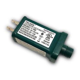 Power Supply Class 2 Transformer TS-13W29V 29V 0.45A 13W Raintight IP44 US Plug Connector 1/2in 12mm Adapter for LED String Seasonal-Use Light, Holiday Lighting, Christmas X-Mas Tree (Right Positive)