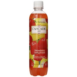 Cascade Ice Sparkling Water, Strawberry Lemonade, 17.2 Fl Oz (Pack of 12)