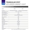 Bright Source Bright Source LED Triangular Pyramid Cabinet Cupboard Unit