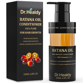 Dr. Healdy Batana Oil Shampoo for Hair Growth, Against Hair Loss & Moisturizes, Reduces Breakage - Sulfate Free Formula for All Hair Types (6.8 Fl Oz)