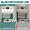 Ascher Bathroom Light Fixtures, 4-Light Vanity Light Over Mirror, Matte