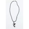 Unbranded New Hematite Dolphin Pendant Necklace with Barrel Clasp #N2750