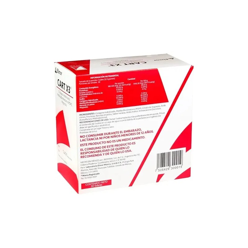Suplemento Alimenticio Elmor Cart Sobres