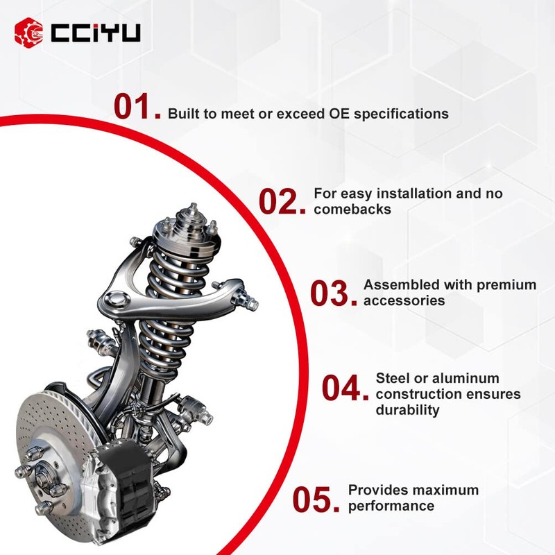cciyu Front Ball Joint Tie Rod End Sway Bar Center