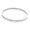 Sterling Silver Diamond Cut 66mm Stacking Bangle, Sterling Silver, Diamond