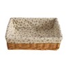 Storage basket,Woven handmade baskets for storage with liners,Rectangle storage bins