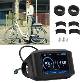 LCD Display, Electric Bicycle Conversion Kit 750C LCD Display Indicator for Bafang BBS01 BBS02 BBSHD Mid Drive Motor Electric Bicycle Refitting Accessories