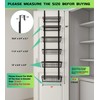 Mefirt 12 Inch Wide Narrow Over The Door Pantry Organizer,
