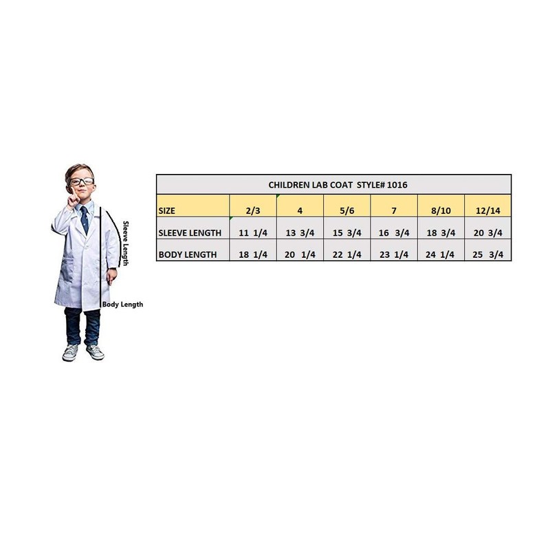 Natural Uniforms Childrens Lab Coat-Soft Touch, 12/14