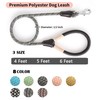 Mile High Life Genuine Leather Wrapped Handle Dog Leash, w