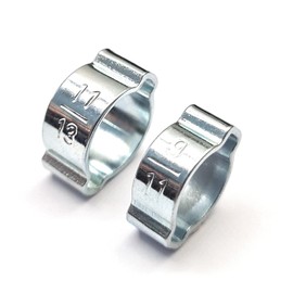 Rectus 21 Type - Quick Connector Set. Female with 8mm Hosetail & Male with 6mm Hosetail - Used on Water Fed Pole Systems 5 Pack Including Double Ear O Clips to Fit