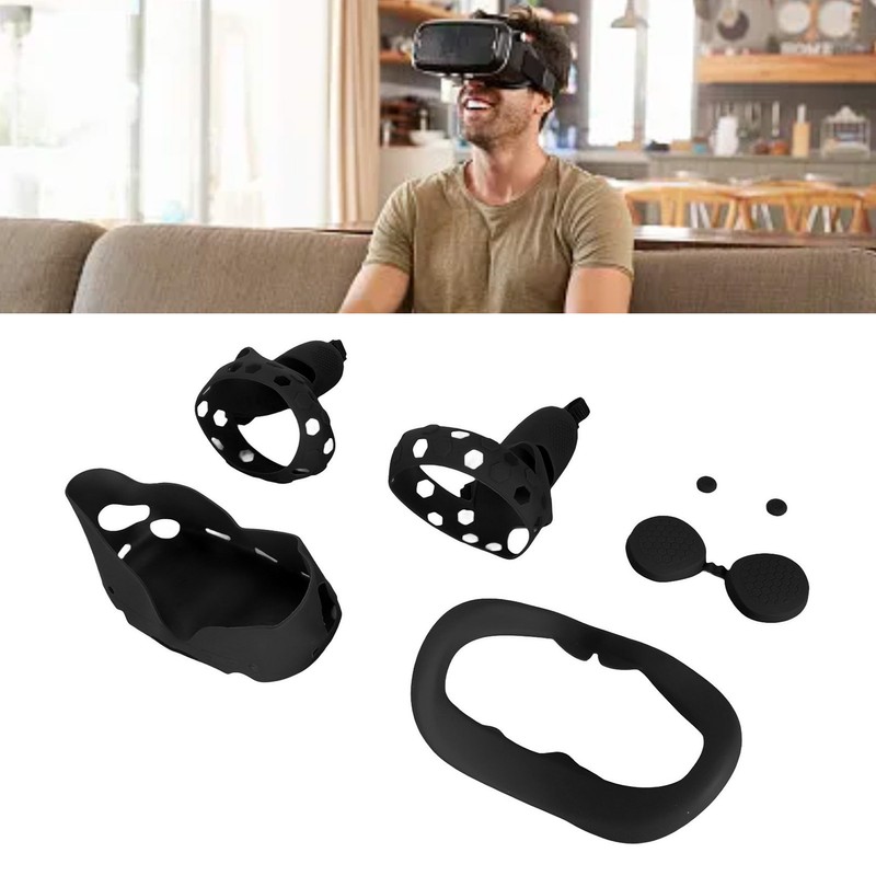 5 in 1 Silicone Cover Set for Quest 2 Includes