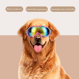 Adorable Dog Goggles Pet Sunglasses,UV,Waterproof,for Puppy Dogs Small Medium XS (Blue Frame)