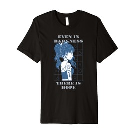Even in Darkness There is Hope Retro Anime Quotes Present Premium T-Shirt