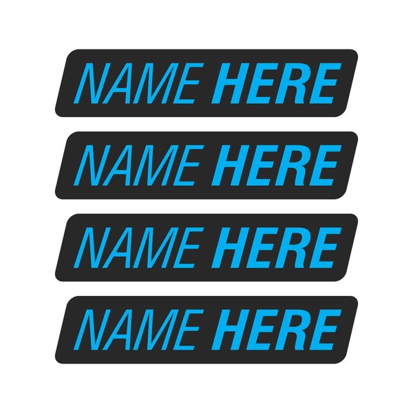 Custom Name Stickers - Personalized Washable Name Labels for Hard