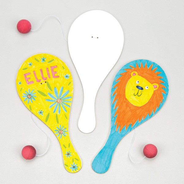 Design a Wooden Biff Bat Bat with Elastic & Ball