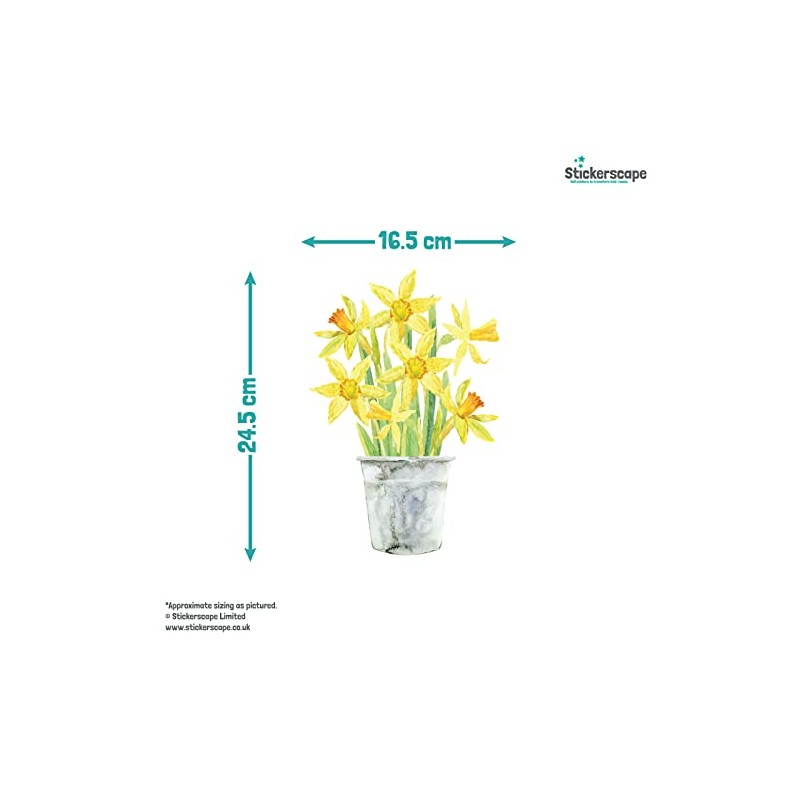 Stickerscape Spring Window Stickers (Spring Flowers) | Spring Window Decal,