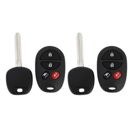 X AUTOHAUX 2pcs 315MHz GQ43VT20T Keyless Entry Remote Ignition Transponder Key Fob for Toyota Sienna 2011-2015 for Toyota Sequoia 2011-2015 g Chip 4 Buttons