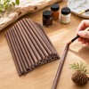 24 Pcs Wooden Dowels for Crafts, 10 mm Walnut Wooden