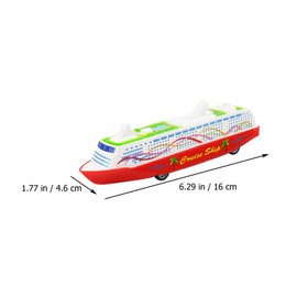 Toyvian Cruise Ship Toy 5 Pieces Cruise Ship Boat Pull-Back Boat Toy Ocean Liner, Cruise Ship Steam Ship Toy, Desktop Ornament (Random) Cruise Ship Children