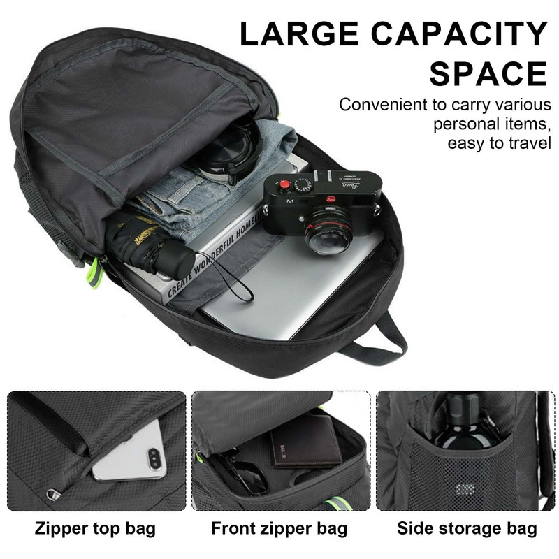 35L Lightweight Foldable Backpack, Packable Backpacks, Hiking Backpack, Ultralight, Waterproof