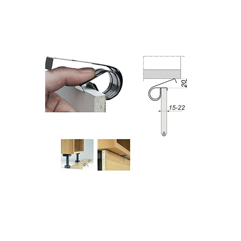 cyclingcolors 4x Socket Spring Clamp Furniture Clips Holder Spring Kitchen