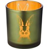 EDZARD Set of 2 Tea Light Holders Rabbit Design Height