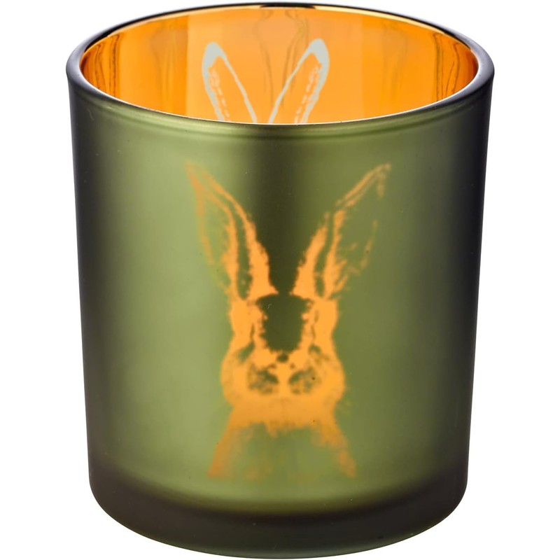 EDZARD Set of 2 Tea Light Holders Rabbit Design Height