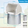 10" Hooded Wall Vent with Screen and Damper,Outdoor Wall Mount
