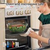 Quald Extra Large Glass Mixing Bowls Clear Glass Salad Cooking