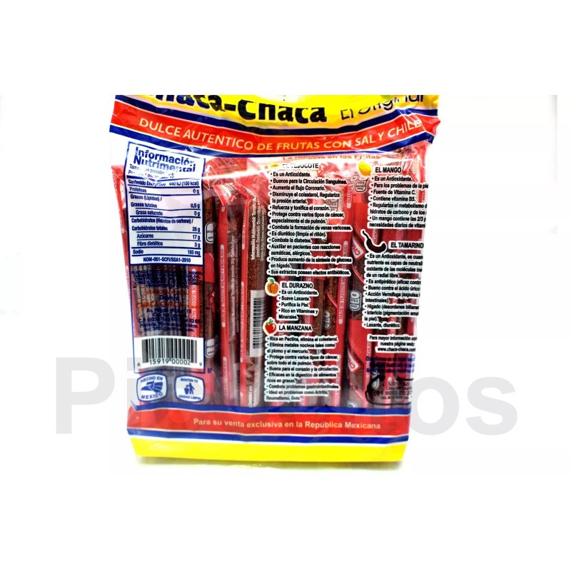 Chaca Chaca El Original Dulce de frutas con chile Mexican