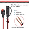 HCFeng 12AWG SAE to an-der-Son Cable Solar to SAE Extension