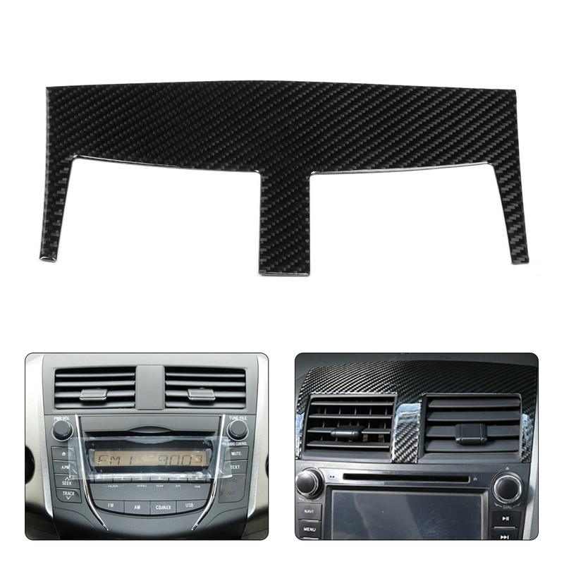 Carbon Fiber Central Control Air Vent Trim Decor Sticker Fits