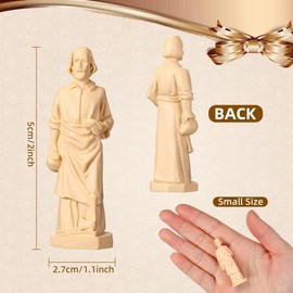 Estatua de San José para vender casa, estatua de San José basada en la fe con tarjeta de oración de venta de casa, ideal para vender hogares, actividades religiosas (2 pulgadas blanco lechoso cálido)